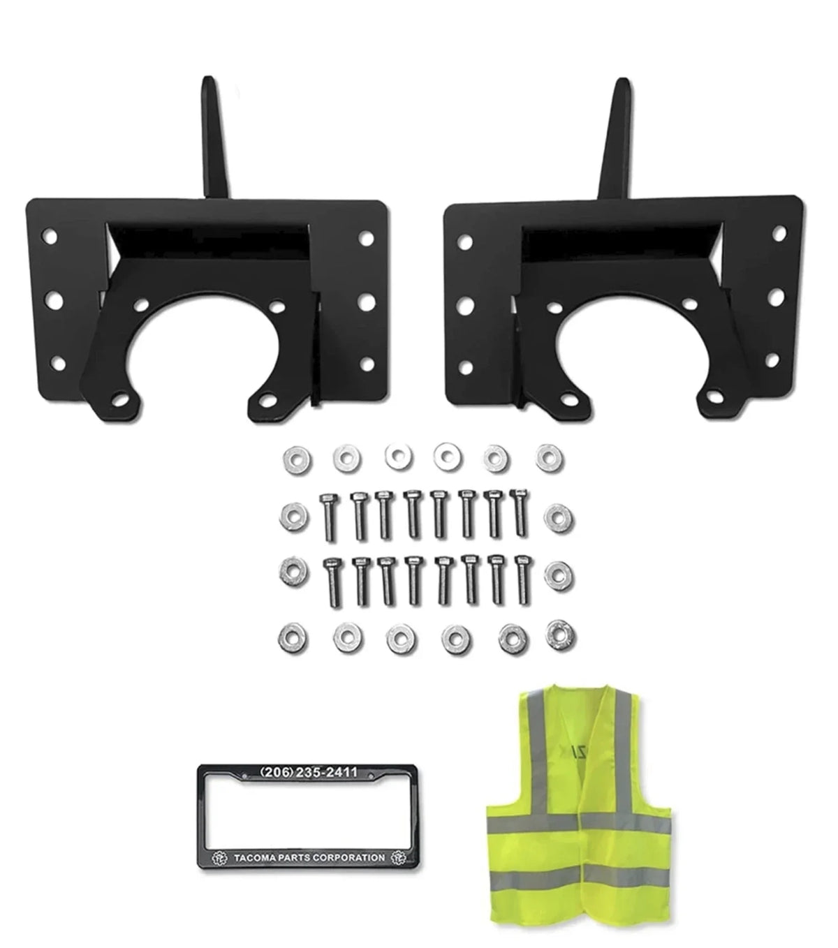 Mounting Brackets 2 Pcs Set Fits Chrome Steel Bumper Kenworth T660