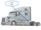 Rear Step Fairing Panel Stripe Chrome Trim for Driver Side (13L) 2004-2017 Volvo VNL