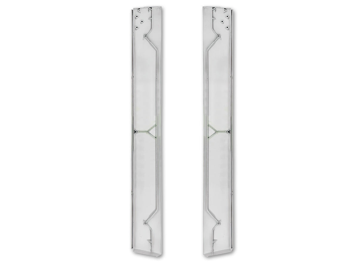 Bottom Cabin Fairings Narrow w/ Stripes & Brackets Set 2008-2017 Freightliner Cascadia