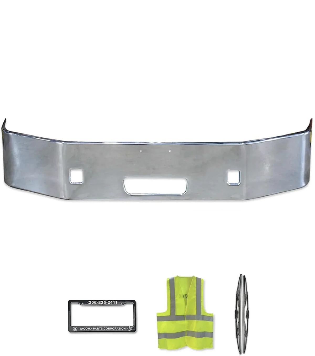 Bumper 16" Without Fog Hole Chrome 2006-2012 Peterbilt 386