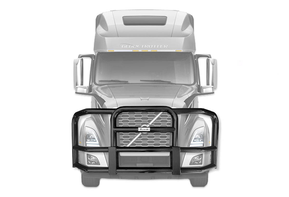Full Front Grille Guard Black 2018+ Volvo VNL
