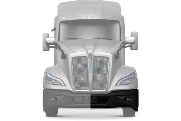 Bumper Corners With Fog Hole Black Driver Set 2022+ Kenworth T680