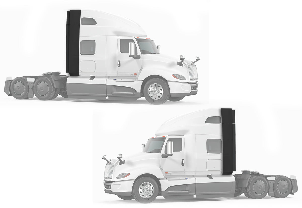 Top & Lower Wind Fairing Cab with Extenders Full Set International LT625