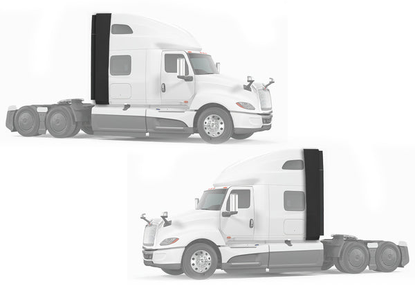 Top & Lower Wind Fairing Cab with Extenders Full Set International LT625