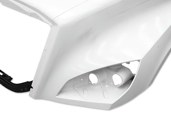 Hood Shell Fiberglass With Grille and Side Hood Vent 2018+ Freightliner Cascadia