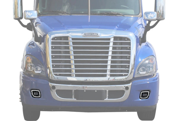 Full LED Projector Fog Lights Black Pair Freightliner Cascadia 2008-2017 - 