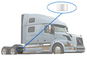Rear Step Fairing Panel Stripe Chrome Trim for Passenger Side (13R) 2004-2017 Volvo VNL
