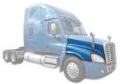 Hood Fender Fiberglass Passenger 2008-2017 Freightliner Cascadia 125 113