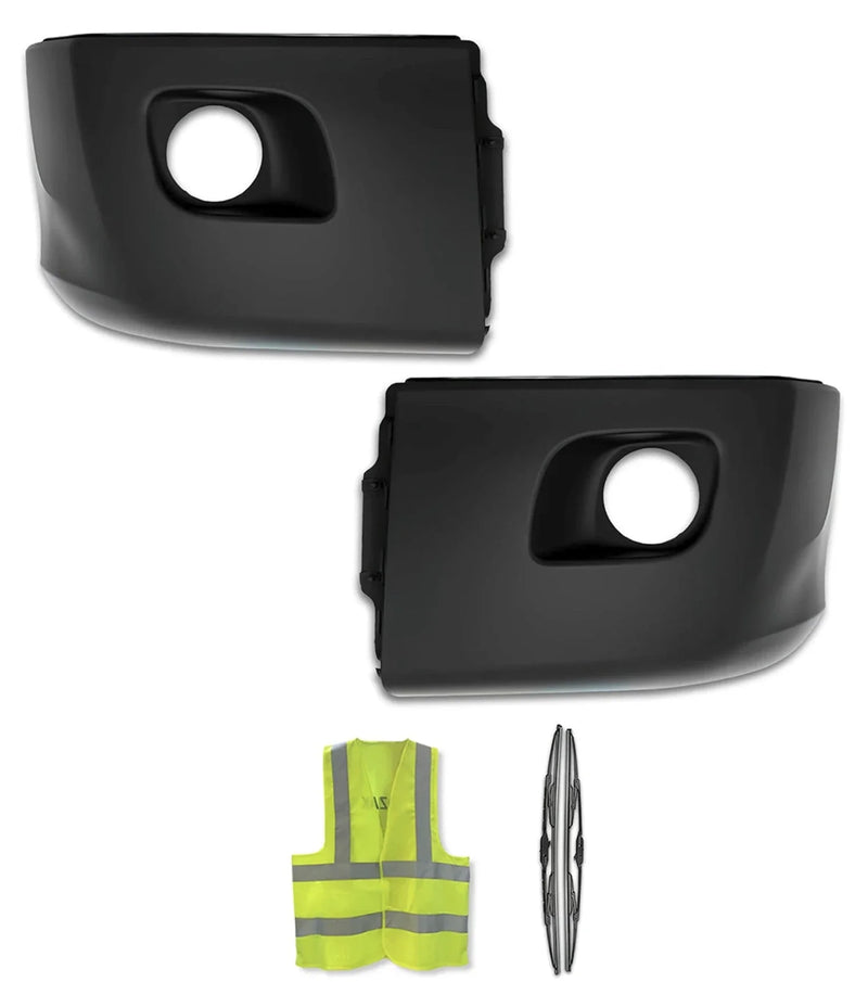 Bumper Corners Plastic with Fog Hole Set 2013-2021 Peterbilt 579