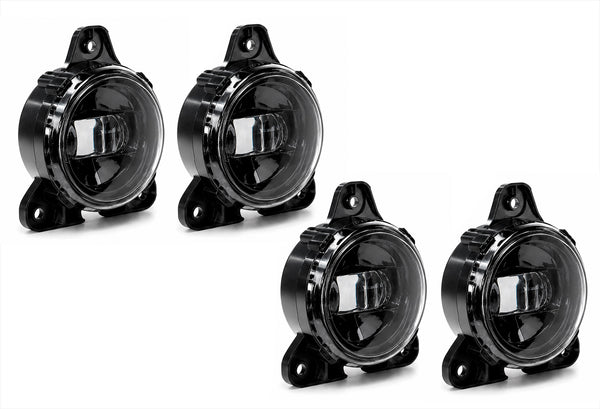 Fogs Light LED Lamp Black Housing 4 Pcs 2018-2024 Volvo VNL