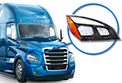 Full LED Headlight Black Housing Passenger 2018+ Freightliner Cascadia 126 116
