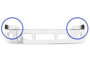 Top Bumper Fins Stainless Steel Set 14" / 16" Bumper 2008-2017 Freightliner Cascadia 125 113