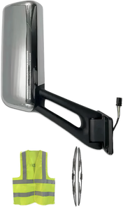 Door Mirror with Arm Chrome Passenger 2013-2021 Peterbilt 579