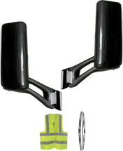 Door Mirrors with Arms Black Set 2013-2021 Peterbilt 579