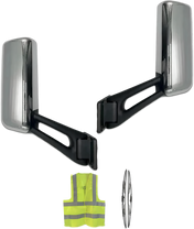 Door Mirrors with Arms Chrome Set 2013-2021 Peterbilt 579