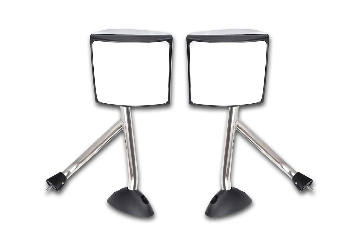 Towing Hood Mirrors Chrome Pair International Durastar - 