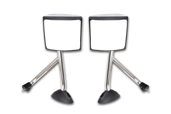 Towing Hood Mirrors Chrome Pair International Durastar - 