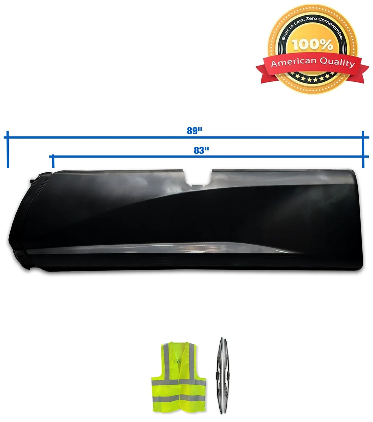 Partial Fairing Assembly, Center Fairing Panel 89" w/Bracket Driver A33-1216-10200 2017-2022 Kenworth T680