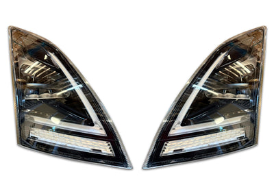 Headlights Full LED Black Set 2018+ Volvo VNL VNR
