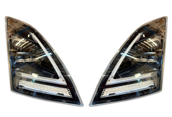 Headlights Full LED Black Set 2018+ Volvo VNL VNR