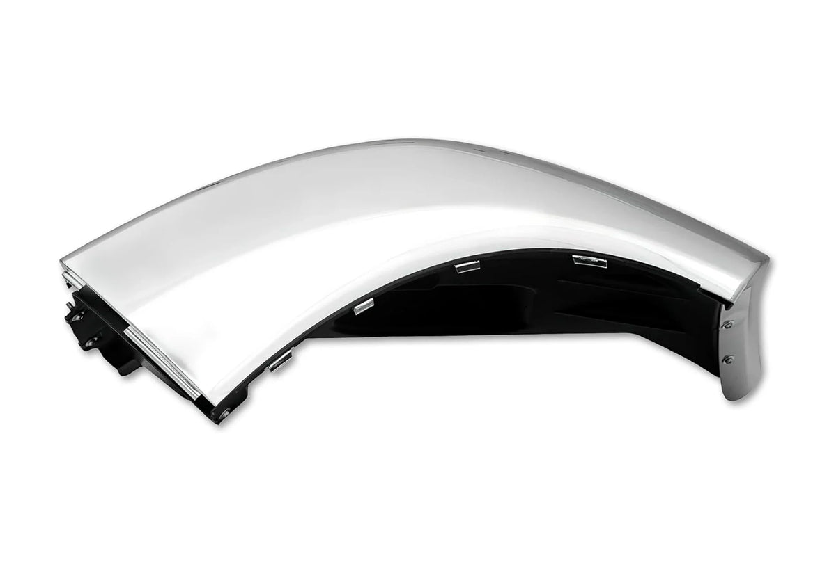 Bumper Corner No Fog Hole Chrome Driver 2013-2021 Peterbilt 579