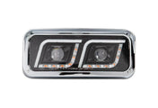 Headlight LED Black Driver Western Star 6900 4900 4800