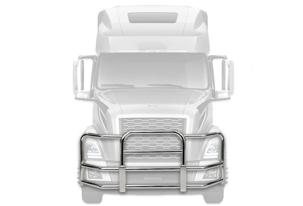 Full Front Grille Guard 90" x 36" Chrome 2018+ Volvo VNL