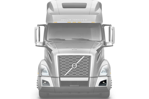 Fog Light Lamp Black Full LED Driver 2018+ Volvo VNL