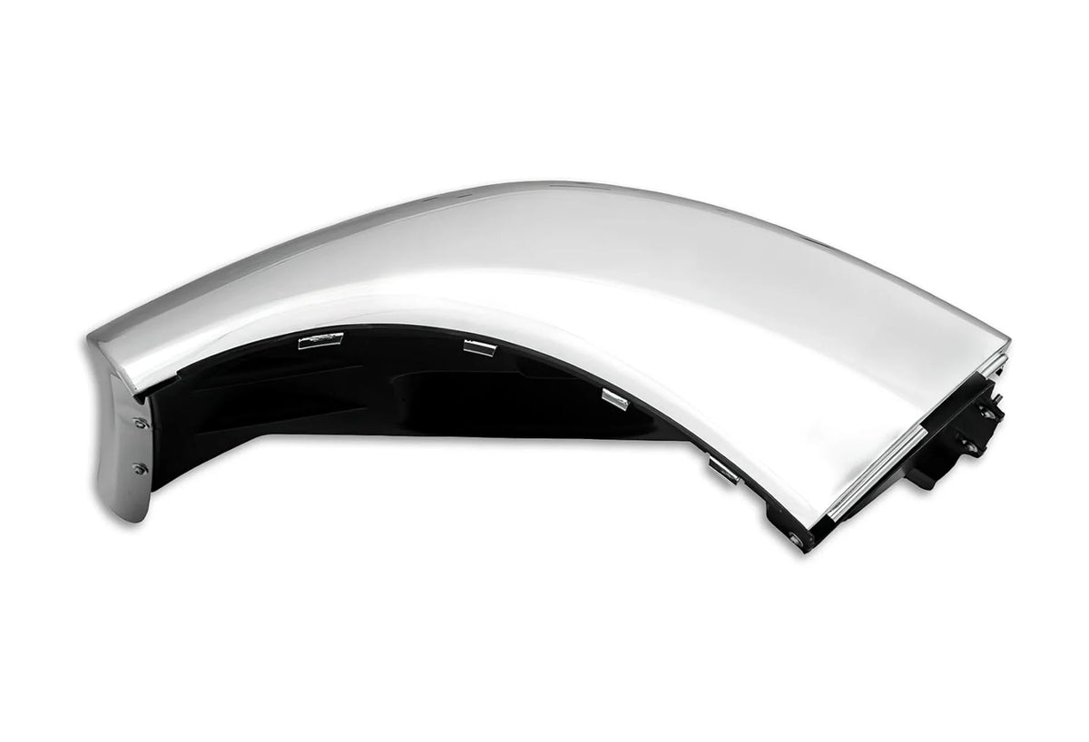 Bumper Corner No Fog Hole Chrome Passenger 2013-2021 Peterbilt 579