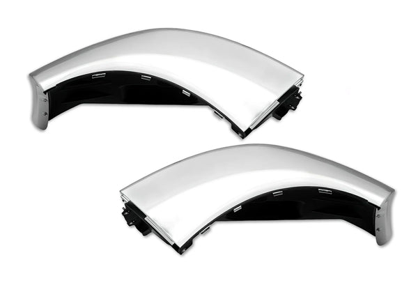 Bumper Corners with Fog Hole Chrome Set 2013-2021 Peterbilt 579