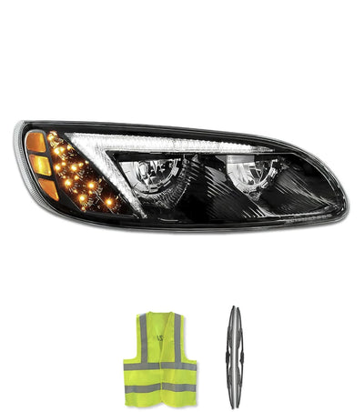 Headlight LED Passenger Peterbilt 330 335 384 386 387