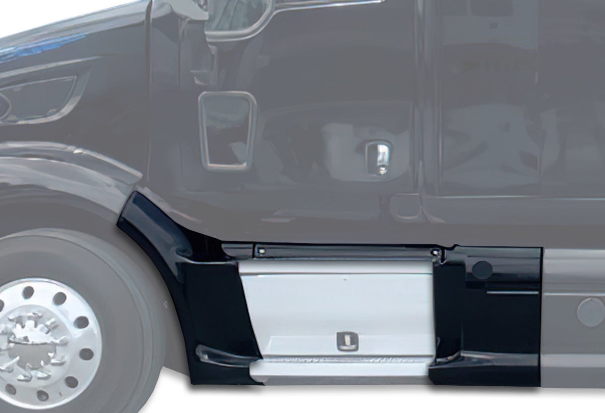 Front, Mid Center Cab Fairing Panels & Battery Cover Driver Peterbilt 587