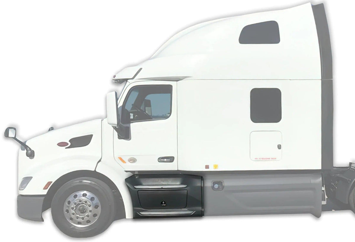 Plastic Front Step Fairing Set Left Side for Peterbilt 579 2013-2021 - 