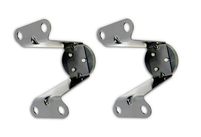 Latches & Brackets fit 22.5" Wheel Covers for Semi Truck (drive axle), Twist & Lock 2 Pcs