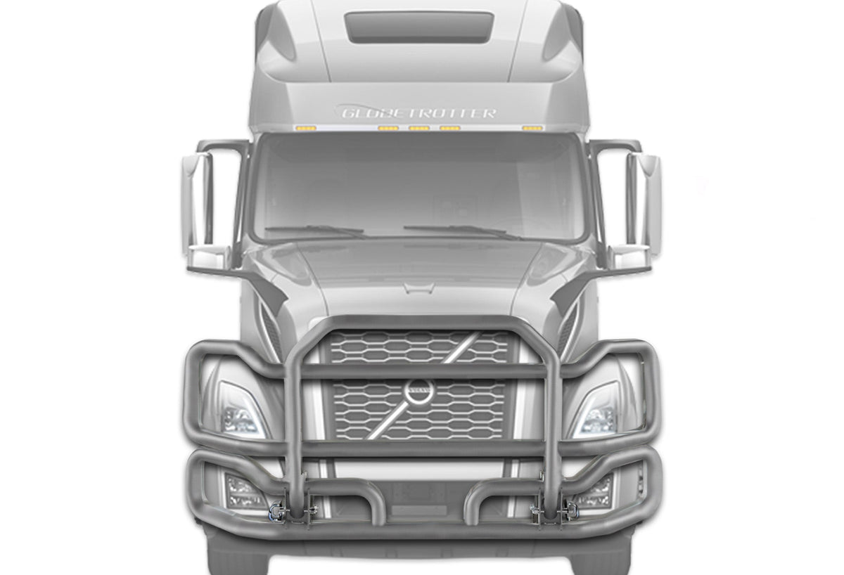 Front Gray Grille Guard Large 2018+ Volvo VNL
