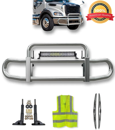 Front Steel Grille Deer Guard Herd 200 2008-2025 Freightliner M2 112