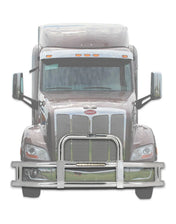 Grille Guard Chrome w/ Built in 16'' LED Bar 2013-2021 Peterbilt 579