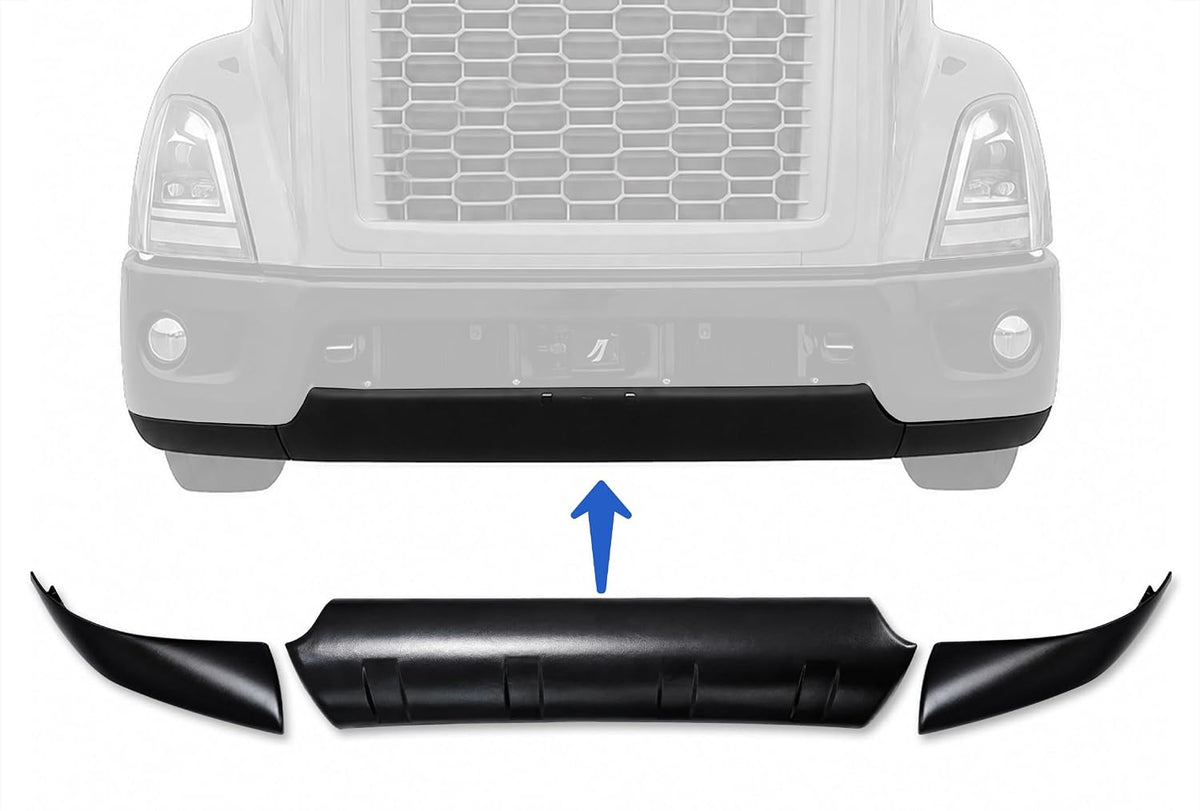 Bumper Air Deflector Spoilers Set Center, Driver & Passenger Side 2018+ Volvo VNR