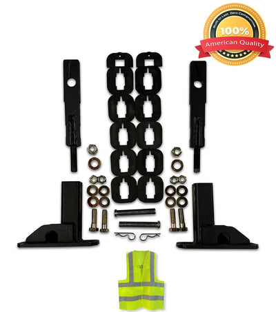 Mount Brackets Set for Herd GG-MTK-25 PK22 Front Bumper Deer Guard 2008-2017 Peterbilt 365