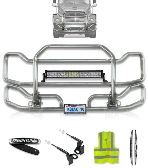 Front Grille Guard Large Chrome Freightliner Century
