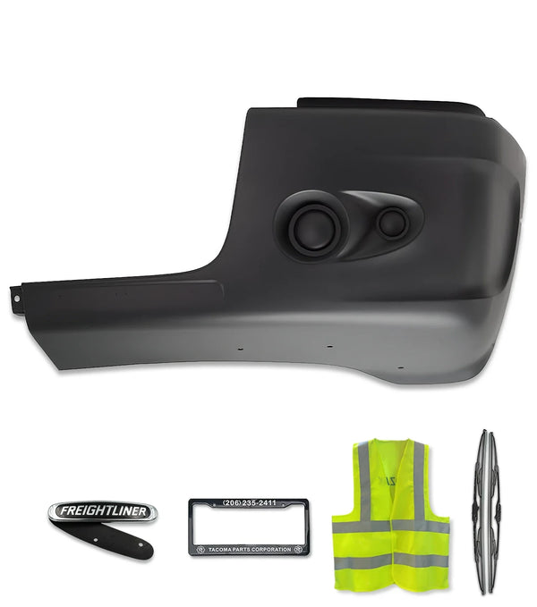 Bumper Corner No Holes Plastic Driver 2005-2011 Freightliner Century 112 120