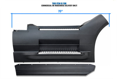 70" Fairing Panel Front Step with Rubber Stripe Passenger 2018+ Volvo VNL