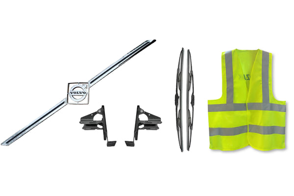 Bumper Plastic with Fog Hole and Chrome Trim Set 2004-2015 Volvo VNL