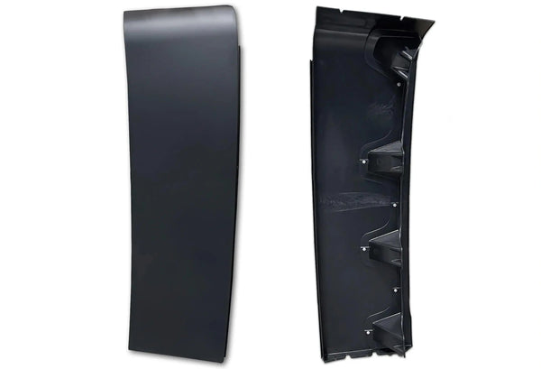 Kozak Cab Cabin Lower and Upper Sleeper Fairing Pair Set Large Left (Driver) Side Compatible with Kenworth T680 Plus Kenworth Logo, 2X 22 Windshield Wipers and KOZAK Vest