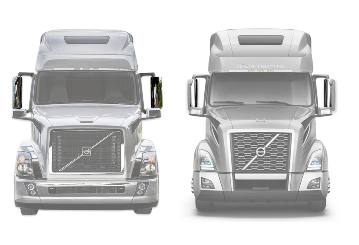 Door Side Mirrors Chrome Power Heated Set 2004-2024 Volvo VNL VNM VNX VNR