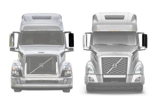 Door Mirror Cover Black Driver 2004-2024 Volvo VNL VNM VNX