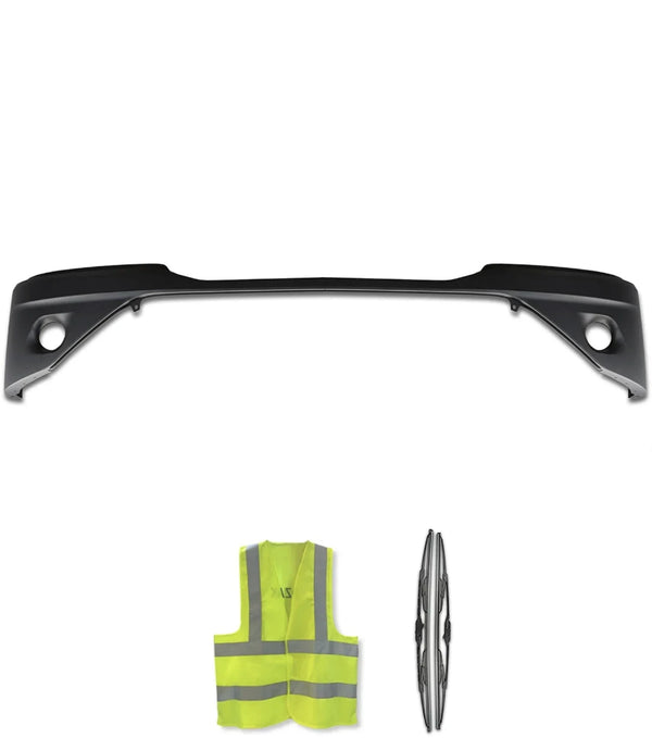 Bumper Covers Black Plastic with Fog Hole Set 2022+ Kenworth T680