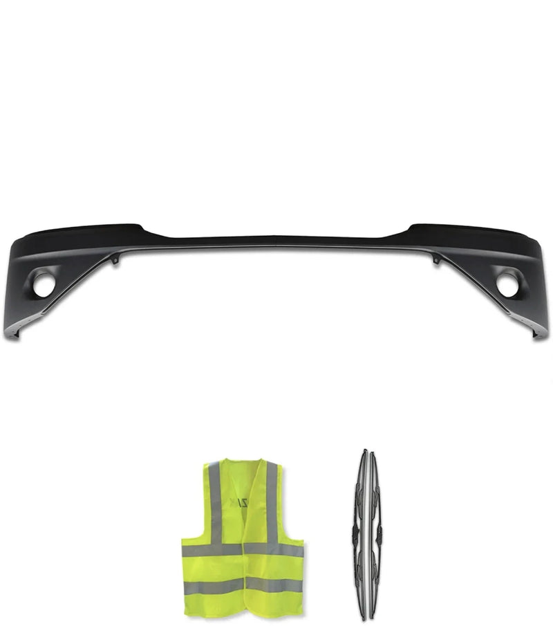 Bumper Covers Black Plastic with Fog Hole Set 2022+ Kenworth T680