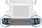 Bumper Corners Paint with Fog Light Hole Set 2018+ Volvo VNR