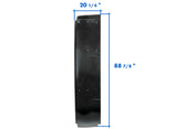 Lower Wind Fairing Cab Extender Plastic w/Brackets Set Passenger Side International LT625